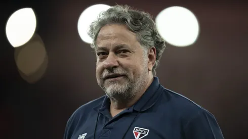 RJ - RIO DE JANEIRO - 17/04/2024 - BRASILEIRO A 2024, FLAMENGO X SAO PAULO - Julio Casares presidente do Sao Paulo antes da partida contra o Flamengo no estadio Maracana pelo campeonato Brasileiro A 2024. Foto: Jorge Rodrigues/AGIF