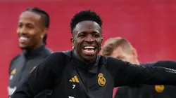 Vini Júnior treinando em Wembley. Foto: Justin Setterfield/Getty Images