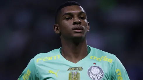 Luis Guilherme durante partida entre Palmeiras e Cuiabá, no Allianz Parque, pelo Campeonato Brasileiro de 2023, no dia 15/04.