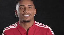 Marcos Paulo quando foi reforço do São Paulo - Foto: Reprodução/ Twitter São Paulo FC.