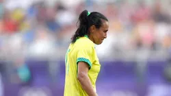 Marta expulsa no jogo da Seleção Brasileira. Foto: Juan Manuel Serrano Arce/Getty Images