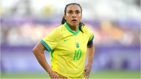 Foto: Juan Manuel Serrano Arce/Getty Images - Marta em jogo do Brasil.
