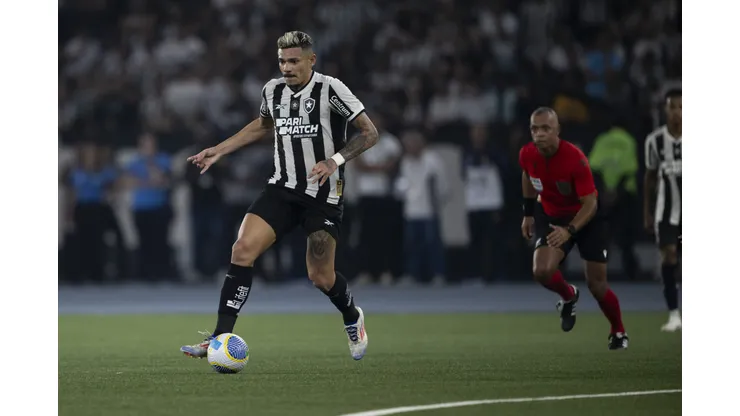 Tiquinho Soares jogador do Botafogo durante partida contra o Cruzeiro no Engenhao pelo BRASILEIRÃO A- 27/07/2024