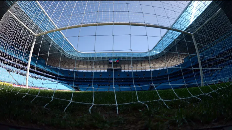 Arena do Grêmio antes das enchentes ue assolaram o Rio Grande do Sul.