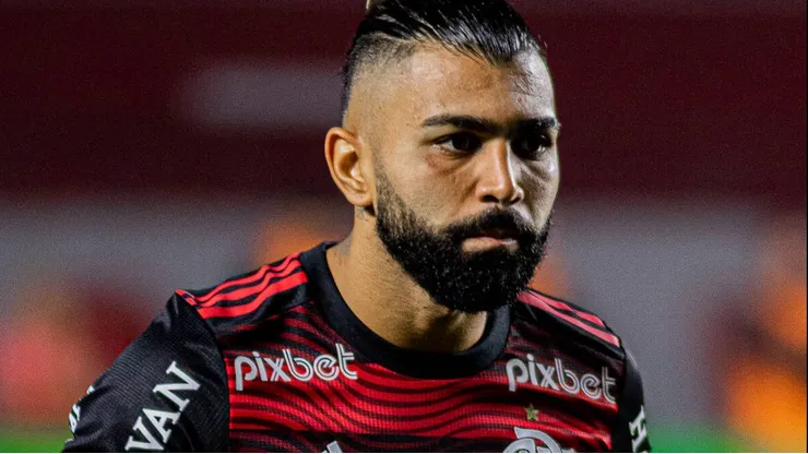 Gabigol durante partida entre São Paulo e Flamengo, pela semifinal da Copa do Brasil, no Morumbis, no dia 24/08/2022. Foto: Imago/Fotoarena