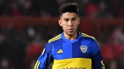 CORDOBA, ARGENTINA - JULY 28: Pol Fernández of Boca Juniors during the match between Instituto and Boca Juniors as part of the Liga Profesional 2024 at Monumental Presidente Peron on July 28, 2024 in Cordoba, Argentina. (Photo by Hernan Cortez/Getty Images)