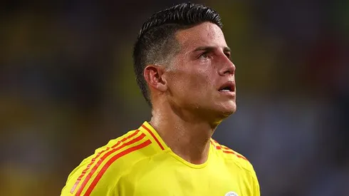 James Rodríguez durante partida entre Argentina e Colômbia, no Hard Rock Stadium, em Miami, pela final da Copa América, no dia 14/07/2024. Foto: Maddie Meyer/Getty Images