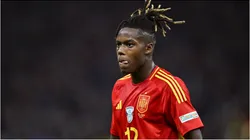 Foto: Dan Mullan/Getty Images - Nico Williams em jogo da Espanha.