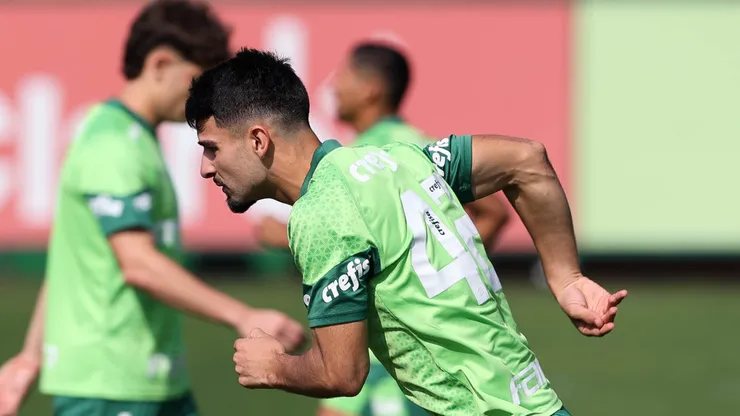 Palmeiras e seu elenco treinando na última segunda-feira (29). Foto: Cesar Greco/ Palmeiras/ Flickr