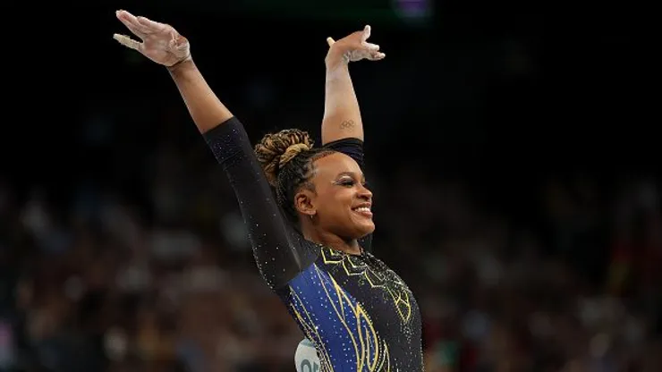 Rebeca Andrade lidera a equipe feminina do Brasil em Paris 2024