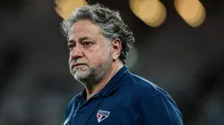 Presidente do São Paulo durante partida com o Flamengo