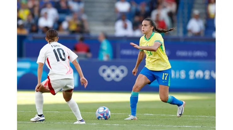 Ana Vitória em partida dentre Brasil x Japão nos jogos Olímpicos
