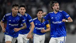 Lautaro Diaz jogador do Cruzeiro comemora seu gol durante partida contra o Botafogo no estadio Engenhao pelo campeonato Brasileiro A 2024.