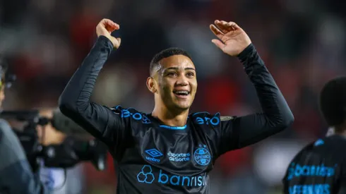 Gustavo Nunes, atacante do Grêmio - Foto: Lucas Uebel / Grêmio