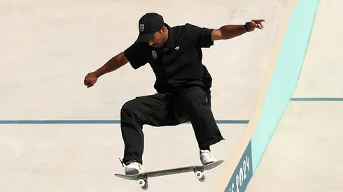 Kelvin Hoefler durante a final do street masculino em Paris 2024