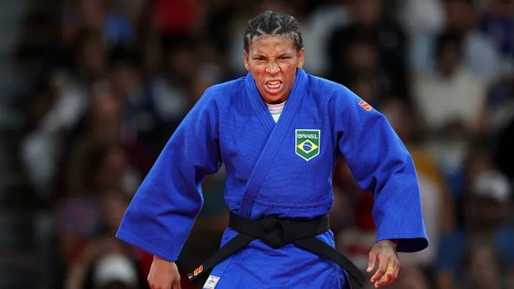 Rafaela Silva ganhou a medalha de bronze nas Olimpíadas 2024. Foto: Getty Images