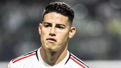 SP - SAO PAULO - 25/10/2023 - BRASILEIRO A 2023, PALMEIRAS X SAO PAULO - James Rodriguez jogador do Sao Paulo durante partida contra o Palmeiras no estadio Arena Allianz Parque pelo campeonato Brasileiro A.