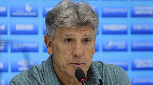 Renato Gaúcho durante entrevista coletiva após partida entre Operário-PR e Grêmio, no Estádio Germano Krüger, pela Copa Do Brasil, no dia 30/04/2024.