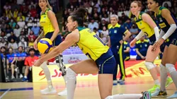 Seleção brasileira de vôlei feminino estreia nas Olimpíadas nesta segunda (29). Foto: FIVB