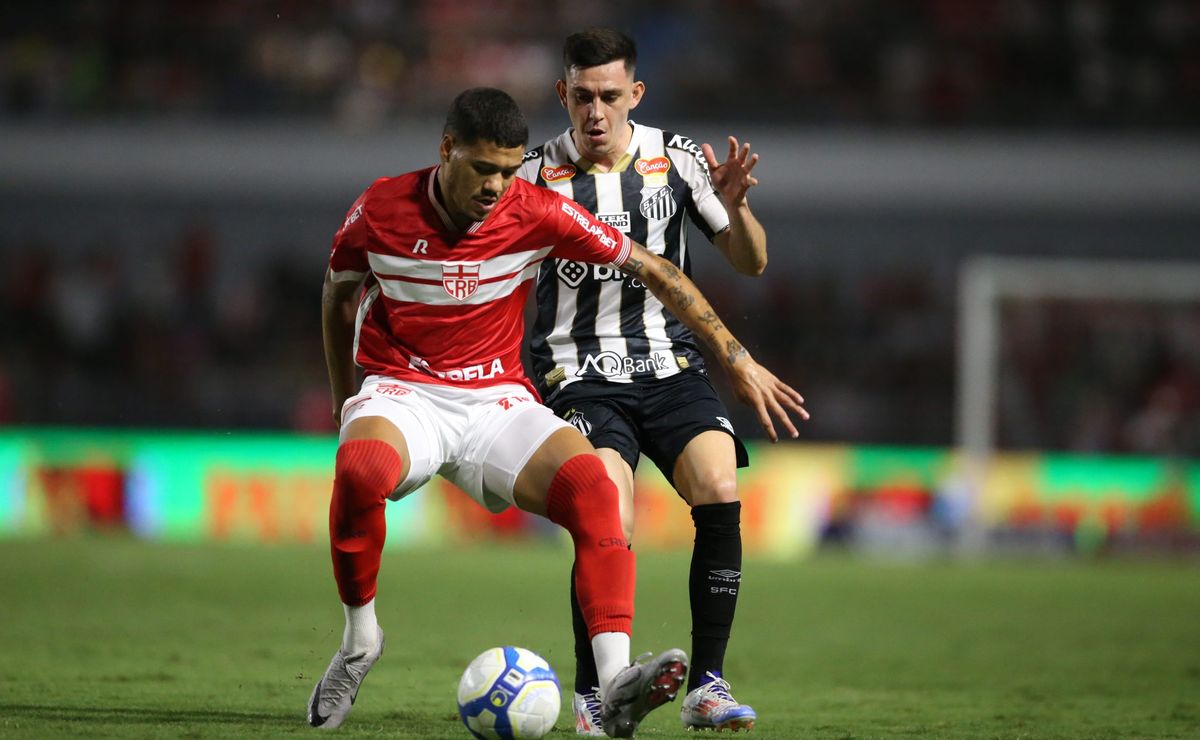 Santos empata fora de casa com o CRB em 1 a 1 pela Série B do Brasileirão