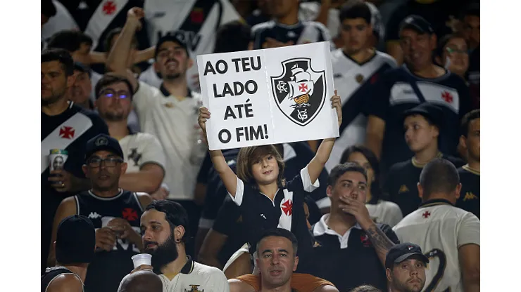 Fans of Vasco da Gama prior a match between Vasco da Gama and Red Bull Bragantino as part of Brasileirao 2023 at Sao Januario Stadium on December 6, 2023 in Rio de Janeiro, Brazil.
