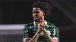 Murilo jogador do Palmeiras lamenta durante partida contra o Sao Paulo no estadio Morumbi pelo campeonato Brasileiro A 2024.