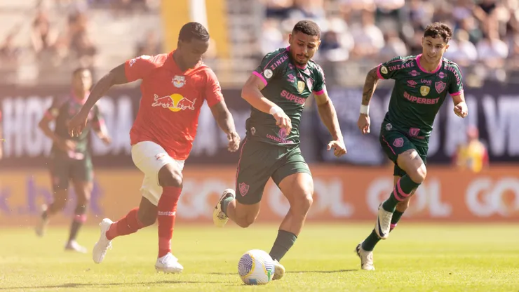 O Fluminense bateu o Bragantino fora de casa por 1 a 0 com gol de Kauã Elias pelo Brasileirão. Foto: Diogo Reis/AGIF