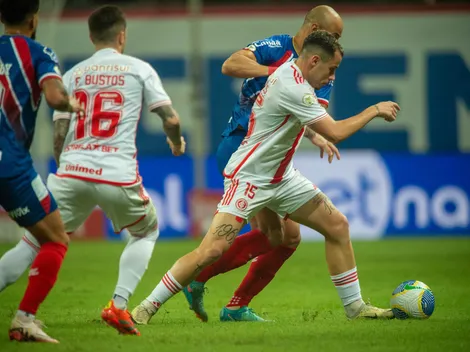 Inter marca no fim e iguala com o Bahia em Salvador