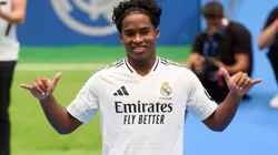 Endrick na sua chegada ao Real Madrid. (Foto de Angel Martinez/Getty Images)