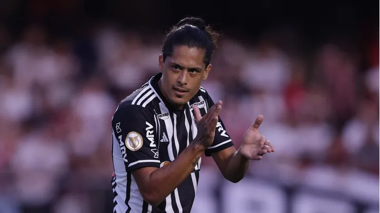 Lemos em ação com a camisa do Galo, no Morumbis. Foto: Ettore Chiereguini/AGIF