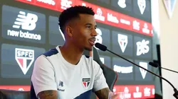 Marcos Antônio deu sua primeira entrevista como jogador do Tricolor