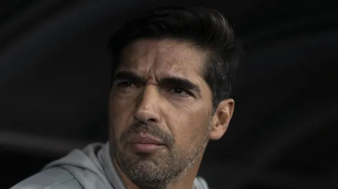 Abel Ferreira durante a derrota para o Fogão. Foto: Jorge Rodrigues/AGIF