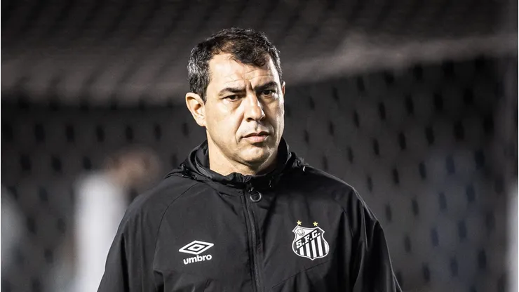 Fábio Carille durante partida do Santos na Série B. Foto: Raul Baretta/ Santos FC