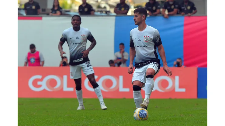 Jogadores do Corinthians durante Brasileirão. Foto: Walmir Cirne/AGIF