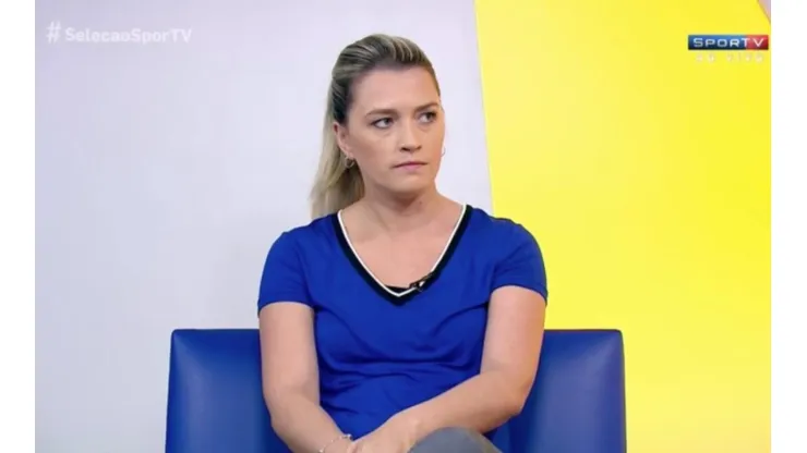 Foto: Reprodução/SporTV - Ana Thaís Matos: comentarista criticou a grande recepção de Suárez no Grêmio