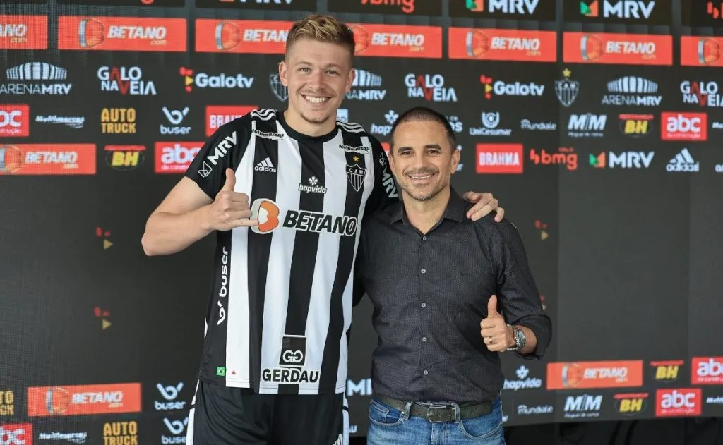 Bruno Fuchs apresentado no Galo – Foto: Site oficial do Atlético