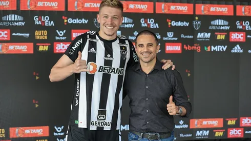 Bruno Fuchs apresentado no Galo - Foto: Site oficial do Atlético