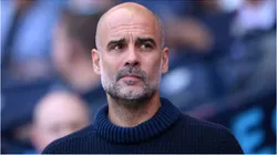 Foto: Setterfield/Getty Images - Pep Guardiola em jogo do Manchester City.