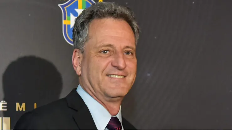 RJ - Rio de Janeiro - 09/12/2019 - Premio Brasileirao 2019 - Rodolfo Landim presidente do Flamengo, durante a cerimonia de entrega do Premio Brasileirao 2019, promovida pela CBF, para premiar os melhores de cada posicao do Campeonato Brasileiro 2019, realizado no Armazem 2, Centro do Rio de Janeiro.