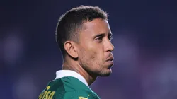 SP - SAO PAULO - 03/03/2024 - PAULISTA 2024, SAO PAULO X PALMEIRAS - Marcos Rocha jogador do Palmeiras durante partida contra o Sao Paulo no estadio Morumbi pelo campeonato Paulista 2024.