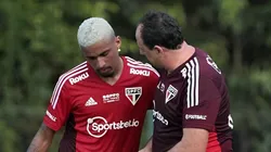 Marcos Paulo e Rogério Ceni - Foto: Rubens Chiri/São Paulo FC