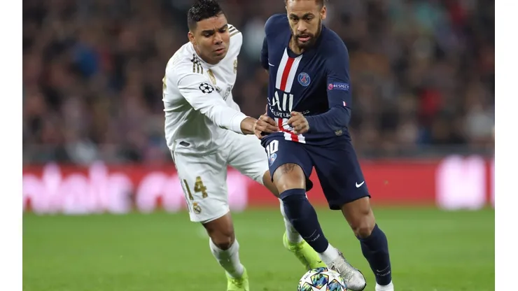 Foto: Angel Martinez/Getty Images | Casemiro e Neymar