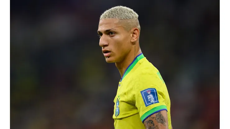 Richarlison em jogo da Seleção Brasileira. Matthias Hangst/Getty Images