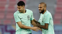 Foto: Tim Nwachukwu/Getty Images | Gabriel Martinelli e Dani Alves