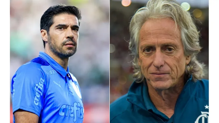 Foto: Marcello Zambrana/AGIF | Thiago Ribeiro/AGIF | Abel Ferreira e Jorge Jesus