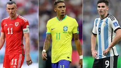 Julian Finney/Stuart Franklin/Lars Baron/Getty Images - Camisa da Seleção de Gales, do Brasil e da Argentina