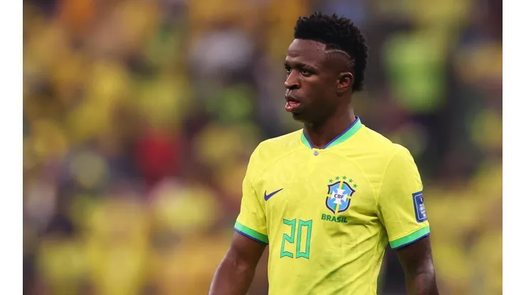 Foto: Francois Nel/Getty Images - Vini Júnior participou dos dois gols marcados pela Seleção Brasileira.