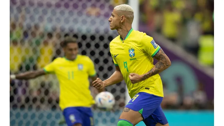 Foto: Lucas Figueiredo/CBF | Richarlison foi autor dos dois gols do Brasil