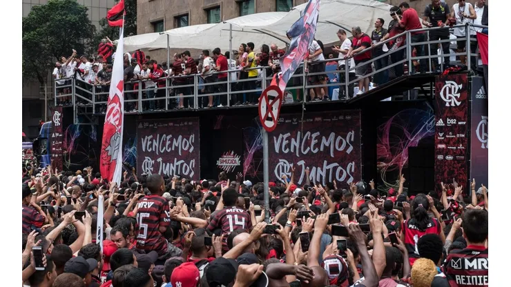 Agif/Bárbara Dias - Comemoração do título da Libertadores de 2019