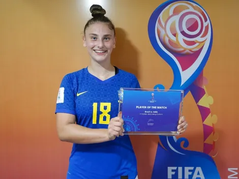Berchon é premiada pela FIFA em goleada da Seleção sobre a Índia pela Copa Feminina Sub-17